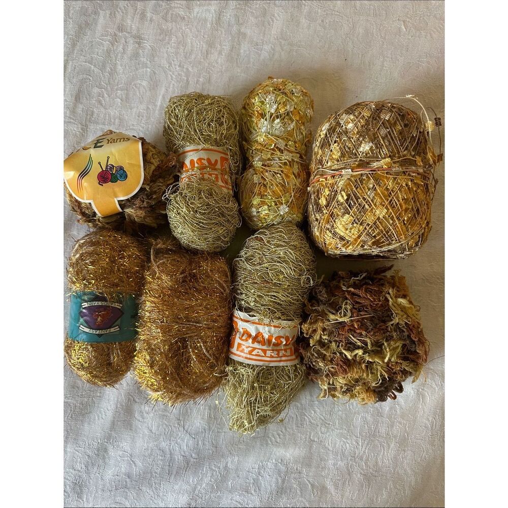 Yarn Bundle Gold Decorative Party Yarn Multipack